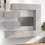 Set de muebles de TV 7 pzas madera contrachapada gris hormigón de vidaXL, Muebles TV - Ref: Foro24-3114561, Precio: 303,89 €,...