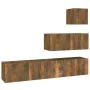 Set de muebles de TV 4 pzas madera contrachapada roble ahumado de vidaXL, Muebles TV - Ref: Foro24-3114651, Precio: 108,16 €,...