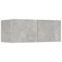 TV-Möbel 4 Einheiten betongraues Sperrholz 80x30x30 cm von vidaXL, TV-Möbel - Ref: Foro24-3114185, Preis: 153,03 €, Rabatt: %