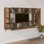 TV-Möbelset 8-teilig aus geräuchertem Eichensperrholz von vidaXL, TV-Möbel - Ref: Foro24-3114291, Preis: 228,16 €, Rabatt: %