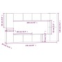 TV-Möbelset 8-teilig aus geräuchertem Eichensperrholz von vidaXL, TV-Möbel - Ref: Foro24-3114291, Preis: 228,16 €, Rabatt: %