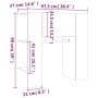 Eingangsmöbel aus geräucherter Eichen-Ingenieurholz 97,5x37x99 cm. von vidaXL, Schränke und Lagerung - Ref: Foro24-820514, Pr...