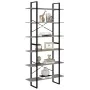 Estantería madera contrachapada gris Sonoma 100x30x210 cm de vidaXL, Librerías y estanterías - Ref: Foro24-821325, Precio: 68...