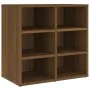 Muebles zapatero 2 uds color marrón roble 52,5x30x50 cm de vidaXL, Taquillas y armarios de almacenamiento - Ref: Foro24-82051...