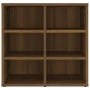 Muebles zapatero 2 uds color marrón roble 52,5x30x50 cm de vidaXL, Taquillas y armarios de almacenamiento - Ref: Foro24-82051...