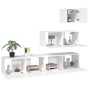 Set de muebles para TV 4 piezas madera contrachapada blanco de vidaXL, Muebles TV - Ref: Foro24-3114646, Precio: 186,24 €, De...