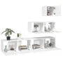 TV-Möbel-Set 4 Stück Sperrholz weiß von vidaXL, TV-Möbel - Ref: Foro24-3114646, Preis: 179,58 €, Rabatt: %