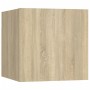 TV-Möbelset 8-teilig Sonoma-Eichensperrholz von vidaXL, TV-Möbel - Ref: Foro24-3114488, Preis: 266,07 €, Rabatt: %