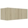 TV-Möbelset 8-teilig Sonoma-Eichensperrholz von vidaXL, TV-Möbel - Ref: Foro24-3114488, Preis: 266,07 €, Rabatt: %