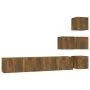 TV-Wandschrank aus geräuchertem Eichensperrholz von vidaXL, TV-Möbel - Ref: Foro24-3114579, Preis: 134,13 €, Rabatt: %