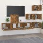 TV-Wandschrank aus geräuchertem Eichensperrholz von vidaXL, TV-Möbel - Ref: Foro24-3114579, Preis: 136,74 €, Rabatt: %