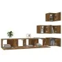 TV-Wandschrank aus geräuchertem Eichensperrholz von vidaXL, TV-Möbel - Ref: Foro24-3114579, Preis: 134,13 €, Rabatt: %