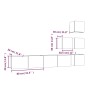 TV-Wandschrank aus geräuchertem Eichensperrholz von vidaXL, TV-Möbel - Ref: Foro24-3114579, Preis: 136,74 €, Rabatt: %