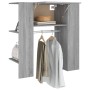 Sonoma gray engineered wood hallway furniture 97.5x37x99 cm by vidaXL, Lockers and storage cabinets - Ref: Foro24-820515, Pri...