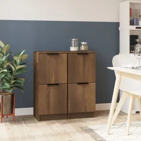 Sideboards 2 Stück Eichenbraunes Sperrholz 30x30x70 cm von vidaXL, Sideboards - Ref: Foro24-817023, Preis: 62,69 €, Rabatt: %