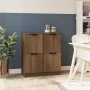 Sideboards 2 Stück Eichenbraunes Sperrholz 30x30x70 cm von vidaXL, Sideboards - Ref: Foro24-817023, Preis: 62,69 €, Rabatt: %