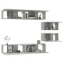 TV-Möbelset 6-teilig betongraues Sperrholz von vidaXL, TV-Möbel - Ref: Foro24-3114601, Preis: 217,05 €, Rabatt: %