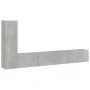 TV furniture set 3 pieces concrete gray plywood by vidaXL, TV Furniture - Ref: Foro24-3114321, Price: 143,19 €, Discount: %
