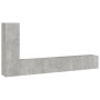 TV-Möbelset 3-teilig betongraues Sperrholz von vidaXL, TV-Möbel - Ref: Foro24-3114321, Preis: 145,76 €, Rabatt: %