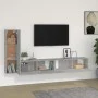 TV furniture set 3 pieces concrete gray plywood by vidaXL, TV Furniture - Ref: Foro24-3114321, Price: 143,19 €, Discount: %