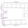 Set de muebles para TV 8 pzas madera contrachapada roble Sonoma de vidaXL, Muebles TV - Ref: Foro24-3114416, Precio: 276,10 €...