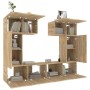 TV-Möbelset 6-teilig Sonoma-Eiche-Sperrholz von vidaXL, TV-Möbel - Ref: Foro24-3114456, Preis: 202,22 €, Rabatt: %