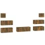 Set de muebles de TV 7 pzas madera contrachapada roble ahumado de vidaXL, Muebles TV - Ref: Foro24-3114547, Precio: 195,35 €,...