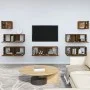 TV-Möbelset 7-teilig aus geräuchertem Eichensperrholz von vidaXL, TV-Möbel - Ref: Foro24-3114547, Preis: 195,35 €, Rabatt: %