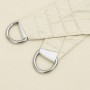 Toldo de vela cuadrado tela Oxford color crema 3x3 m