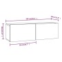 TV-Möbelset 6-teilig betongraues Sperrholz von vidaXL, TV-Möbel - Ref: Foro24-3114609, Preis: 266,19 €, Rabatt: %