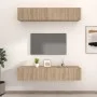 TV-Möbel 4 Einheiten Sonoma-Eichensperrholz 80x30x30 cm von vidaXL, TV-Möbel - Ref: Foro24-3114184, Preis: 147,92 €, Rabatt: %