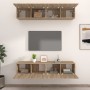 TV-Möbel 4 Einheiten Sonoma-Eichensperrholz 80x30x30 cm von vidaXL, TV-Möbel - Ref: Foro24-3114184, Preis: 151,95 €, Rabatt: %