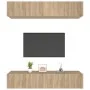TV-Möbel 4 Einheiten Sonoma-Eichensperrholz 80x30x30 cm von vidaXL, TV-Möbel - Ref: Foro24-3114184, Preis: 147,92 €, Rabatt: %