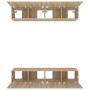 Muebles TV 4 uds madera contrachapada roble Sonoma 80x30x30 cm de vidaXL, Muebles TV - Ref: Foro24-3114184, Precio: 157,37 €,...