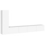 3-teiliges TV-Möbelset aus weißem Sperrholz von vidaXL, TV-Möbel - Ref: Foro24-3114318, Preis: 184,13 €, Rabatt: %