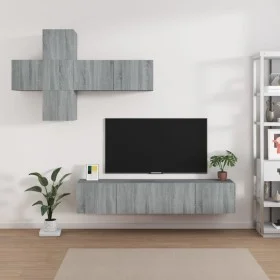 TV-Möbel-Set 7-tlg. Sonoma grau Sperrholz von vidaXL, TV-Möbel - Ref: Foro24-3114516, Preis: 191,86 €, Rabatt: %