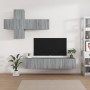 TV-Möbel-Set 7-tlg. Sonoma grau Sperrholz von vidaXL, TV-Möbel - Ref: Foro24-3114516, Preis: 193,91 €, Rabatt: %