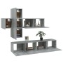 TV-Möbel-Set 7-tlg. Sonoma grau Sperrholz von vidaXL, TV-Möbel - Ref: Foro24-3114516, Preis: 193,91 €, Rabatt: %
