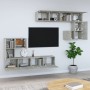 TV-Wandschrank aus betongrauem Sperrholz von vidaXL, TV-Möbel - Ref: Foro24-3114585, Preis: 257,61 €, Rabatt: %