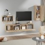 Set de muebles para TV 4 pzas madera contrachapada roble Sonoma de vidaXL, Muebles TV - Ref: Foro24-3114336, Precio: 148,64 €...