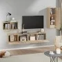 TV-Möbel-Set 4-tlg. Eiche Sperrholz Sonoma von vidaXL, TV-Möbel - Ref: Foro24-3114336, Preis: 142,49 €, Rabatt: %