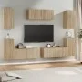 Set de muebles para TV 7 pzas madera contrachapada roble Sonoma de vidaXL, Muebles TV - Ref: Foro24-3114304, Precio: 253,40 €...