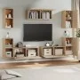 TV furniture set 7 pieces Sonoma oak plywood by vidaXL, TV Furniture - Ref: Foro24-3114304, Price: 249,02 €, Discount: %