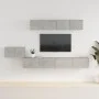 TV furniture set 5 pieces concrete gray plywood by vidaXL, TV Furniture - Ref: Foro24-3114433, Price: 194,12 €, Discount: %