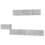 TV-Möbelset 5-teilig betongraues Sperrholz von vidaXL, TV-Möbel - Ref: Foro24-3114433, Preis: 194,12 €, Rabatt: %