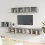 TV-Möbelset 5-teilig betongraues Sperrholz von vidaXL, TV-Möbel - Ref: Foro24-3114433, Preis: 194,12 €, Rabatt: %