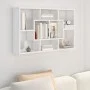 Weiß glänzendes Holzwerkstoff-Wandregal 85x16x52,5 cm von vidaXL, Regale und Regale - Ref: Foro24-801424, Preis: 37,82 €, Rab...