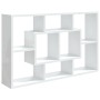 Engineered wood glossy white wall shelf 85x16x52.5 cm by vidaXL, Shelves and shelves - Ref: Foro24-801424, Price: 38,79 €, Di...