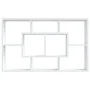 Weiß glänzendes Holzwerkstoff-Wandregal 85x16x52,5 cm von vidaXL, Regale und Regale - Ref: Foro24-801424, Preis: 37,82 €, Rab...