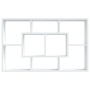 Weiß glänzendes Holzwerkstoff-Wandregal 85x16x52,5 cm von vidaXL, Regale und Regale - Ref: Foro24-801424, Preis: 38,79 €, Rab...